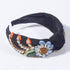 Yusier Baroque Rhinestone Crystal Headbands - Exquisite Hair Accessories for Women, Available in 5 Colors (Black)
