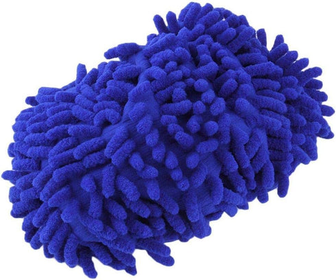 Home Mop Sweep Floor Cleaning Duster Cloth, Soft Slipper SY (1 Pair/Blue)