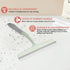 MUZHUPGUZ 3 Countertop 3 Pcs Shower Squeegee for Glass Doors, Car Window Squeegee, Streak-Free Mirror Cleaner Tool