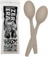 Zero Era Bio-Based Disposable Spoon, 10 Count | Tea Fiber Spoon, Plastic-Free Cutlery |