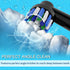 8pcs Black Replacement Heads for Oral B Electric Toothbrush, 4pcs Precision Clean & 4pcs Cross Clean Brush Heads
