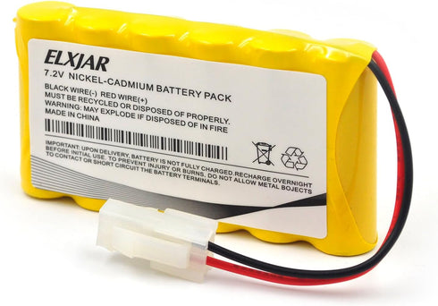 elxjar 7.2V 700mAh NI-CD Battery Replacement for Huanqi HQ 516 558 549 RC Tank (2-Pack) RC Vehicle