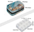 Skerhhux 7 Beach Starfish Blue Pill Case Travel Pill Organizer Weekly Day Portable with Zipper Medicine Box Pill Case