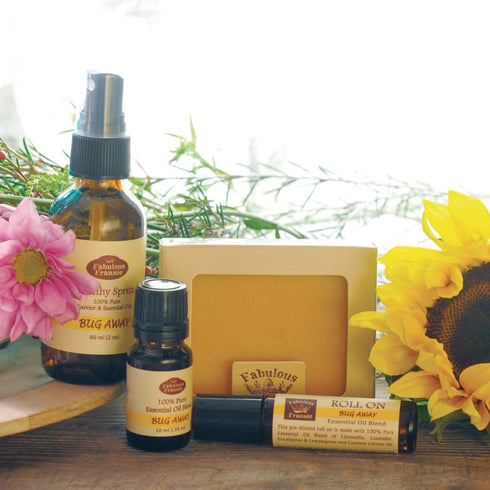 Fabulous Frannie Bug Away Essential Oil Blend, 100% Pure, 10ml, Citronella, Lavender, Eucalyptus