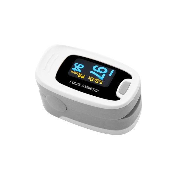 CONTEC CMS50NA Pulse Oximeter, Fingertip Blood Oxygen Saturation Monitor with SpO2 and PR Value Waveform, Grey