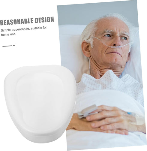 SHERCHPRY Heavy Duty Plastic Bed Pan for Elderly and Bedridden Patients Ergonomic Design for Comfort for Home Use