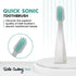 Ayurvedic Quick Sonic Toothbrush Head Replacement for Adults, DailyClean Toothbrush, 2 Count