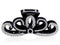 Suoirblss Women Rhinestones Large Hair Claw Clip, Thick Hair Accessories (Black)