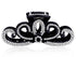 Suoirblss Women Rhinestones Large Hair Claw Clip, Thick Hair Accessories (Black)