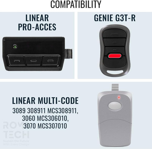Rome Tech CR2032 CR2032 1 Pack Battery for Garage Door Remote Genie Garage Door Opener Battery, Genie Garage Door