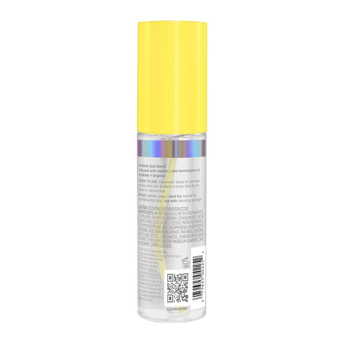Real Techniques Sponge+ Makeup Setting Spray for Face, Hydrating with Vitamin C + Electrolytes, 2 fl oz Spray Bottle