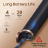 SEAGO Rotating Electric Toothbrush, 8 Brush Heads, 5 Modes, Rechargeable, IPX7 Waterproof, 2 Min Timer, Black