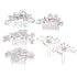 inSowni 32 Pack Silver Wedding Hair Side Combs + U-shaped & Twist Bridal Hair Pins Accessories with Rhinestone Pearls