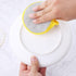 1pcs Durable Scrub Scouring Sponge, Microfiber Round Dish Washing Scrubber for Cleaning Dishes & Pots, Random Color