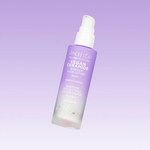 Pacifica Beauty Vegan Ceramide Barrier Repair Face Lotion, Lightweight Hydrating Moisturizer for Dry Sensitive Skin