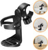 Ipetboom 2pcs Universal Cup Holder for Wheelchair and Stroller, Rolling Cart Accessories with Bottle Cage, Bike Drink