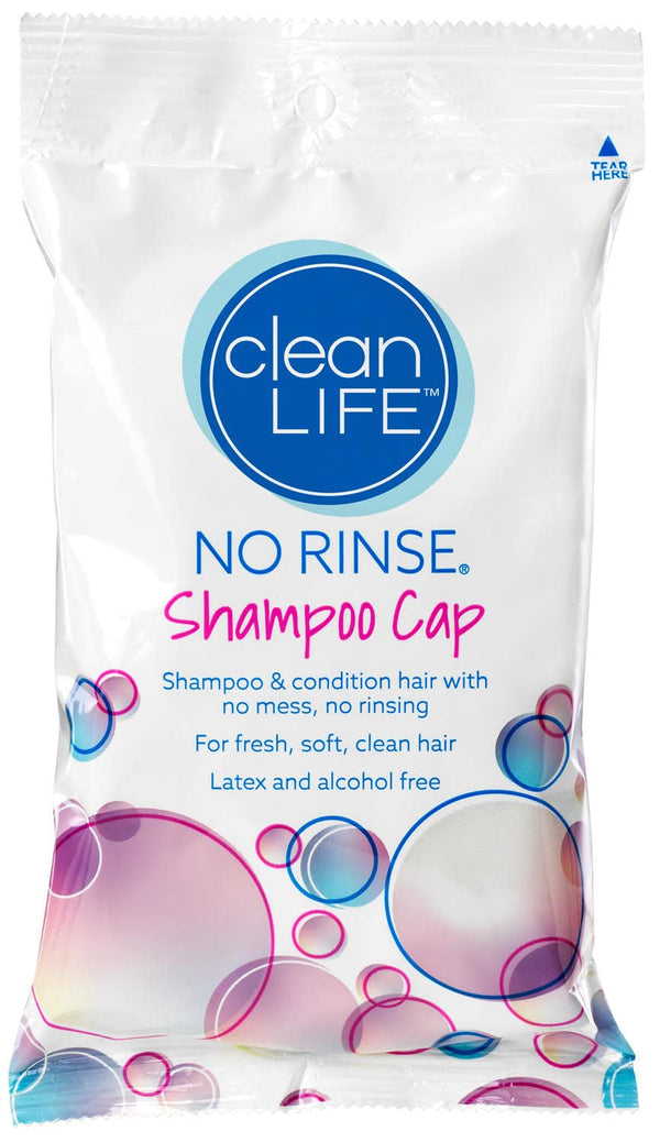 No-Rinse Shampoo Cap by Cleanlife Products, Microwaveable, Rinse-Free, Latex-Free