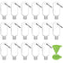 Abodhu 30Pcs Empty Hand Sanitizer Travel Bottles with Keychain, 2.03oz/60ml Refillable Plastic Containers