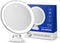 Snowflakes 10x Magnifying Lighted Makeup Mirror with Lights, Suction Cups, 360° Swivel, Touch Control
