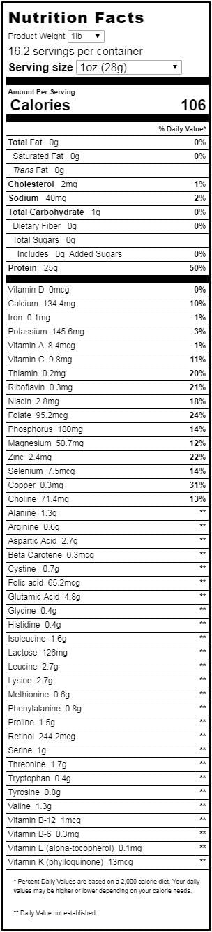 Z Natural Foods Whey Protein Powder Isolate - Unsweetened Protein Powder, 100% Pure, Gluten Free, 1 lb