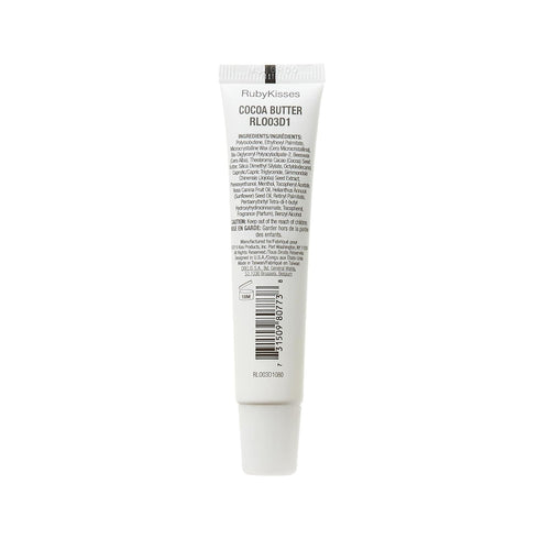 Ruby Kisses Hydrating Lip Therapy Treatment Gloss, Cocoa Butter RLO03D1 (6 PACK)