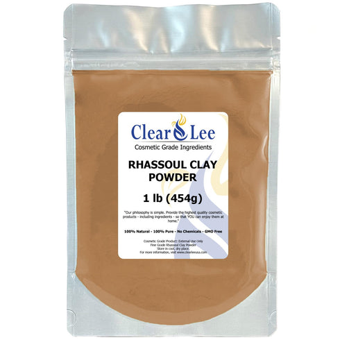 Rhassoul Ghassoul Clay Cosmetic Grade Powder - 100% Pure Natural for Skin Detox and DIY Clay Face Mask (1 LB)