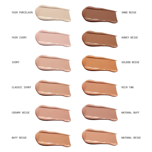 Ruby Kisses Liquid Foundation, Medium Coverage, Lightweight Face Makeup for All Skin Types, Fair Ivory