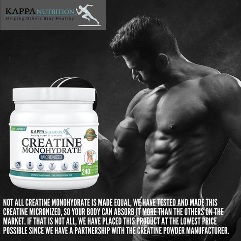 KAPPA NUTRITION Creatine Monohydrate Micronized 2.5g - 240 Servings