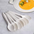 Eco-Friendly Compostable Spoons, 150 Pieces Disposable Utensils Made from Starch, Durable Heat Resistant for Party