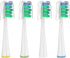 Replacement Brush Heads for 2023 Waterpik Sensonic Toothbrush, Compact, White, 4 Count