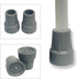 Crutch Tips, Replacement Medical Cane Tips, 7/8 Inch, Gray, 2 Pcs
