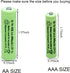Solar Light Batteries AAA NiMH 600mAh 1.2V Rechargeable for Garden Solar Lights and Remotes (20 Pcs)
