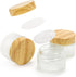 ZENFUN 16 Pieces Glass Cosmetic Containers, 50 Gram/50ml, Leak-proof Small Makeup Sample Jars, Refillable Travel Jars