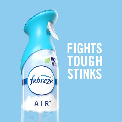 Febreze Air Freshener Spray - Odor Eliminator, Linen & Sky Scent, 8.8 Oz, Pack of 6 for Strong Odor Control