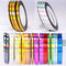 Nail Art Striping Tape Lines Kit, 36 pcs 1mm 2mm 3mm Nail Tape Strips for Design DIY, Silver Nails