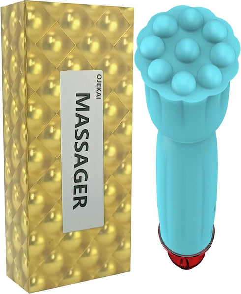 OJEKAI Mini Handheld Massager, IPX65 Waterproof Portable Massager with Soft Silicone, Full Body
