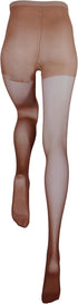 Truform Sheer Compression Pantyhose, 8-15 mmHg, Women's Shaping Tights, Taupe, Medium