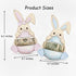 Set 2 3D of Easter Money Holder Bunny Egg Cash Holder, Wooden Basket Stuffers for Kids,Toddlers, Baby Boy Girl, Easter