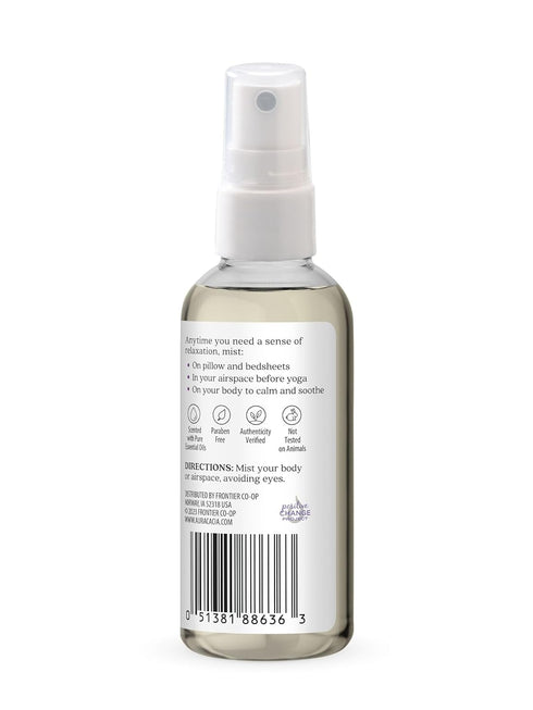 Aura Cacia Relaxing Lavender Aromatherapy Mist, 4-Ounce, Lavender Pure Essential Oils, Sweet & Floral Aroma