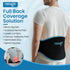 NEWGO Gel Ice Pack for Back Injuries, 2 Pack Lower Back Wrap for Hot Cold Therapy, Black for Sciatica and Pain Relief