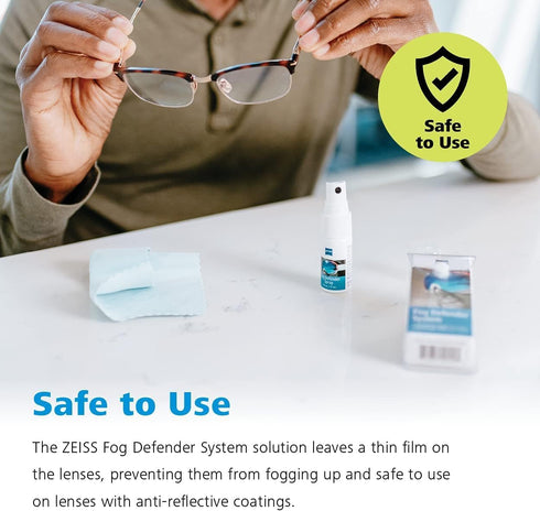 ZEISS Anti-Fog Kit for Glasses - Fog Defender System