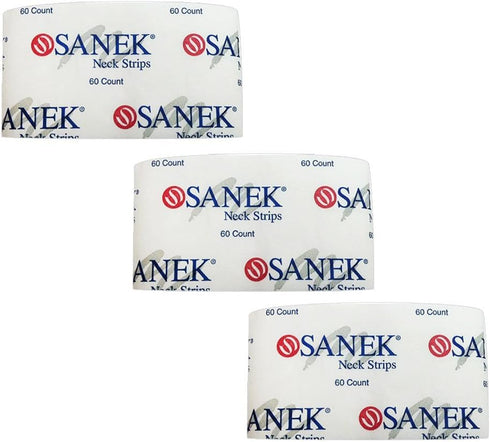 Salon Barber Hair Stylist Graham SANEK Neck Strips, 3 Packs of 60