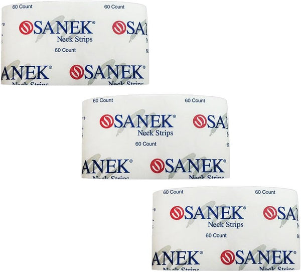 Salon Barber Hair Stylist Graham SANEK Neck Strips, 3 Packs of 60