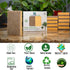 THE GREATER PLANET Natural Kitchen Sponges - Eco-Friendly Biodegradable Organic Cleaning Sponges, 10 Pack