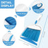 Small Broom and Dustpan Set - Mini Dustpan and Brush Set, Hand Broom and Dust Pan, Ideal for Cleaning Little Areas Like