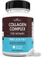 Multi Collagen Pills for Women, 135 Capsules | Types I II III V X with Vitamin C, Hyaluronic Acid, Biotin & Digestive