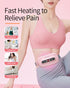 Upgraded Heating Pad for Period Cramps, Cordless Portable Heating Pad with 3 Heat Levels & Massage Modes for Relief