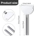 HIQU and HIST 3 Pcs Toothpaste Tube Squeezers,Stainless Steel Toothpaste Squeezer,Metal Manual Dispenser Roller Tube