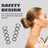 Spiral Bobby Pins Brown, 20 Pcs Premium Spin Pins for Hair with Storage Tin, Non Scratched Twist Screw