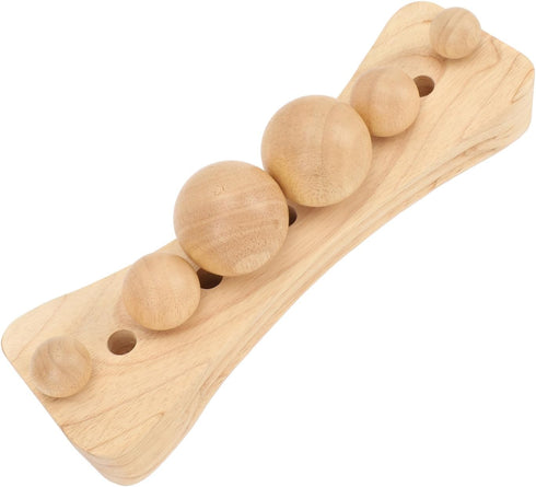 Premium Beech Wood Massage Stretcher for Lumbar and Pelvic Relief - Ideal for Neck, Back, Hip, Shoulder, and Calf